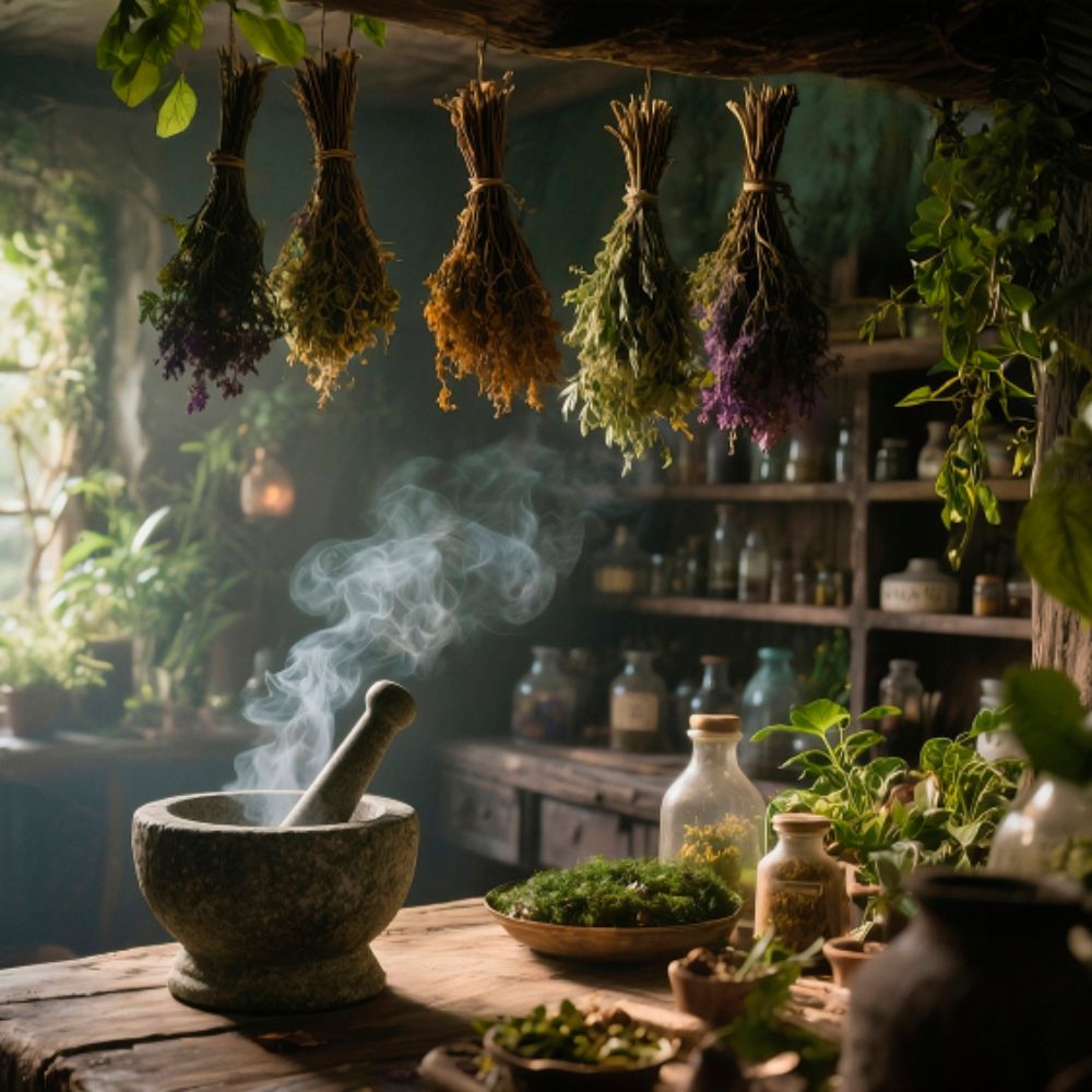 Kräuterhexen & Alchemie – Die magische Kunst der Pflanzenverarbeitung